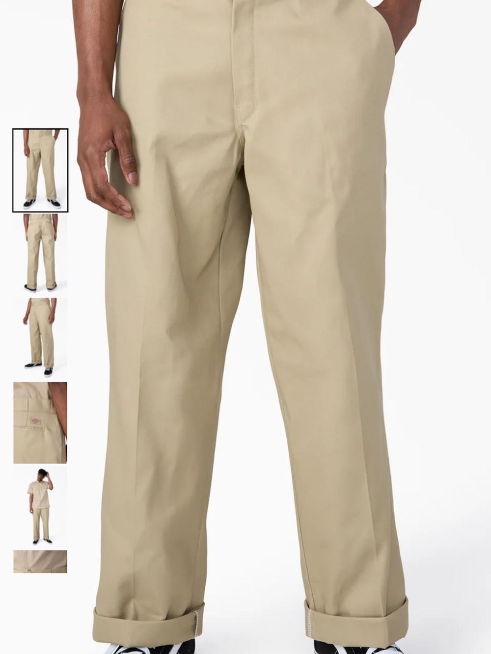 Dickies Classic Men's Khaki Dress Pants - Versatile Everyday Chino